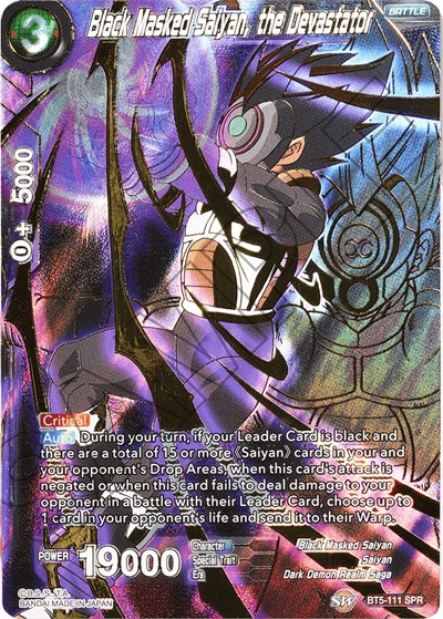 Black Masked Saiyan, the Devastator BT5-111