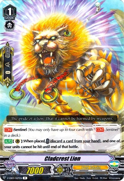 Cladcrest Lion [V Format] V-EB03/027EN