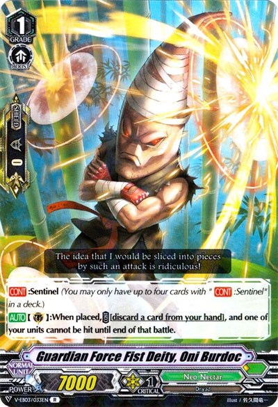Guardian Force Fist Deity, Oni Burdoc [V Format] V-EB03/033EN