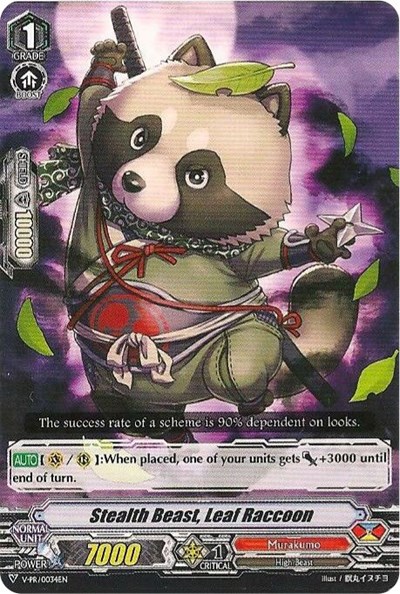Stealth Beast, Leaf Raccoon [V Format] V-PR/0034EN