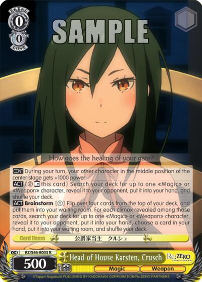 Head of House Karsten, Crusch RZ/S46-E003 R