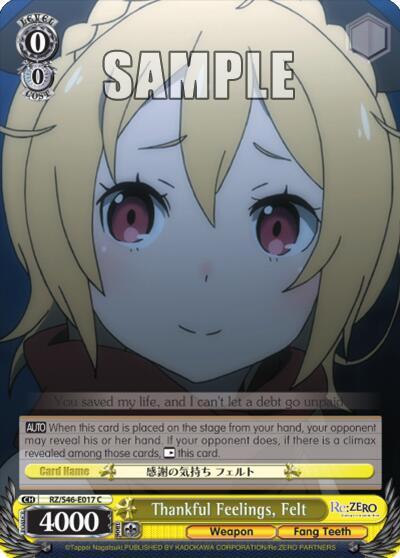 Thankful Feelings, Felt RZ/S46-E017 C