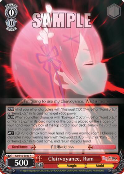 Clairvoyance, Ram RZ/S46-E033 R
