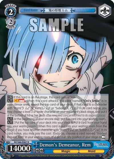 Demon's Demeanor, Rem RZ/S46-E067 R