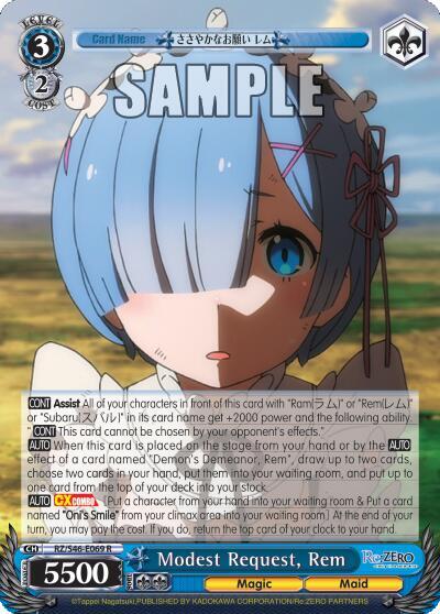 Modest Request, Rem RZ/S46-E069 R