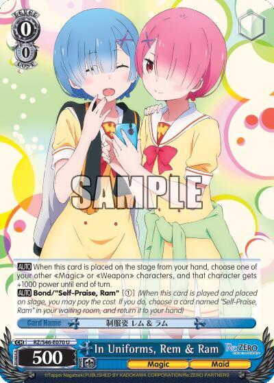 In Uniforms, Rem & Ram RZ/S46-E070 U