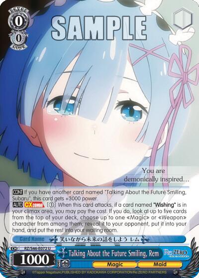 Talking About the Future Smiling, Rem RZ/S46-E072 U