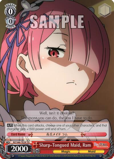 Sharp-Tongued Maid, Ram RZ/S46-TE24 TD
