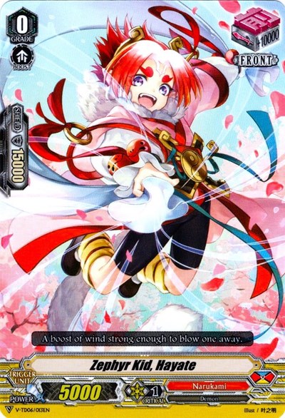 Zephyr Kid, Hayate [V Format] V-TD06/013EN