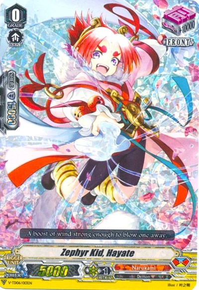 Zephyr Kid, Hayate [V Format] V-TD06/013EN