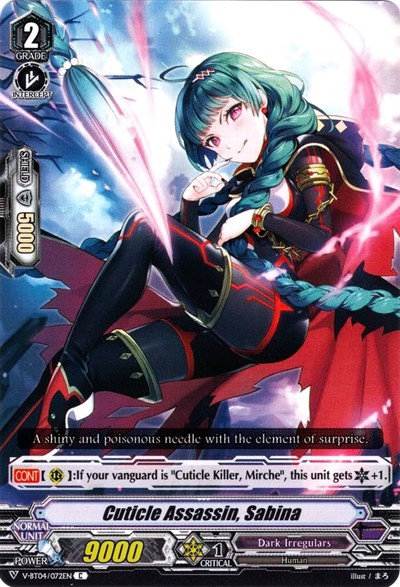 Cuticle Assassin, Sabina [V Format] V-BT04/072EN