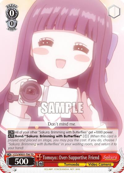 Tomoyo: Over-Supportive Friend CCS/WX01-T06 TD