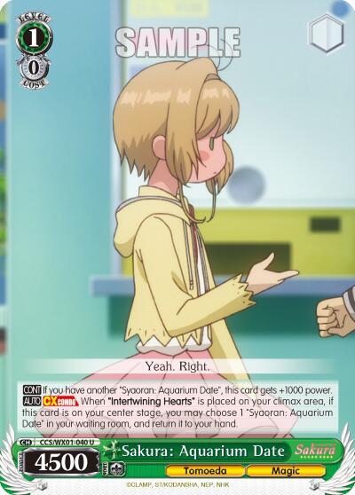 Sakura: Aquarium Date CCS/WX01-040 U
