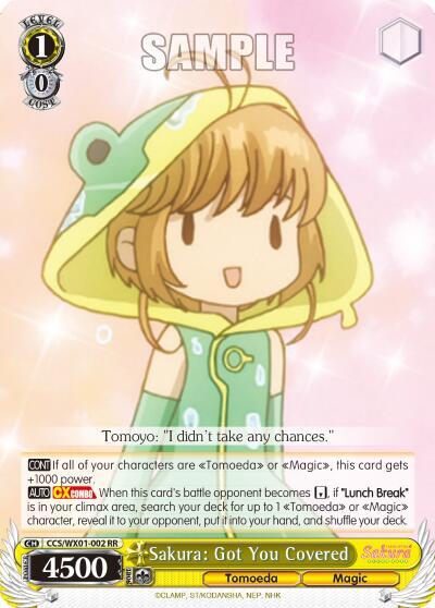 Sakura: Got You Covered CCS/WX01-002 RR