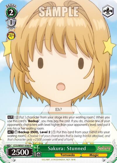 Sakura: Stunned CCS/WX01-036 R