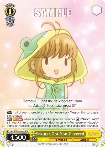 Sakura: Got You Covered CCS/WX01-002S SR