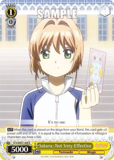 Sakura: Not Very Effective CCS/WX01-008 R