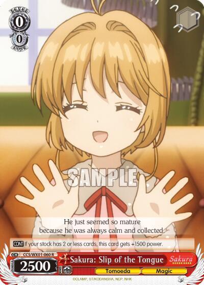 Sakura: Slip of the Tongue CCS/WX01-060 R
