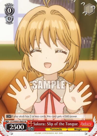 Sakura: Slip of the Tongue CCS/WX01-060S SR