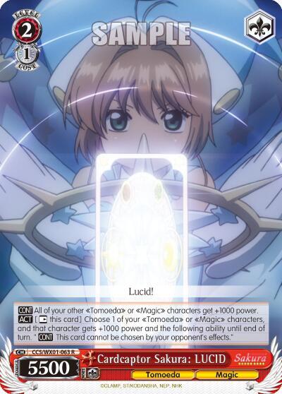 Cardcaptor Sakura: LUCID CCS/WX01-063 R
