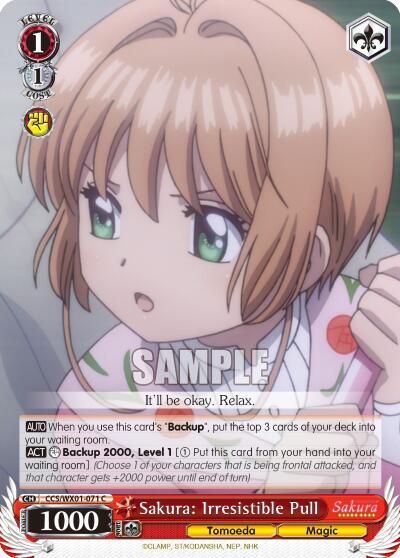 Sakura: Irresistible Pull CCS/WX01-071 C