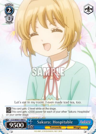 Sakura: Hospitable CCS/WX01-088 U
