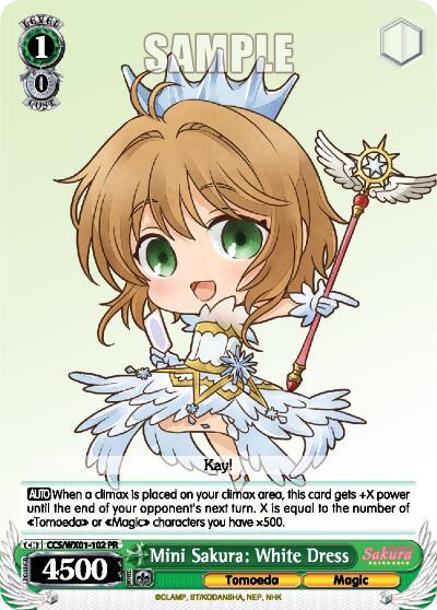 Mini Sakura: White Dress CCS/WX01-102 PR