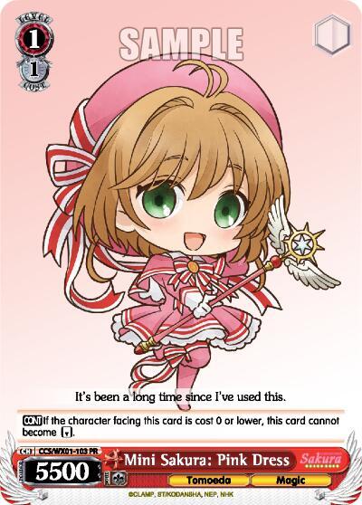 Mini Sakura: Pink Dress CCS/WX01-103 PR
