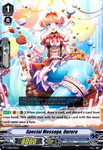 Special Message, Ourora [V Format] V-TD08/007EN