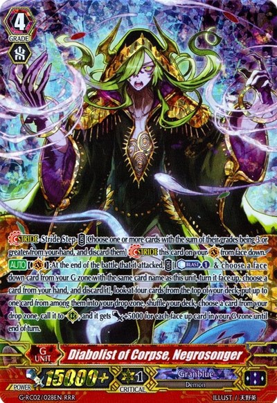 Diabolist of Corpse, Negrosonger [G Format] G-RC02/028EN