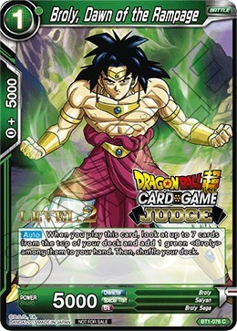 Broly, Dawn of the Rampage 