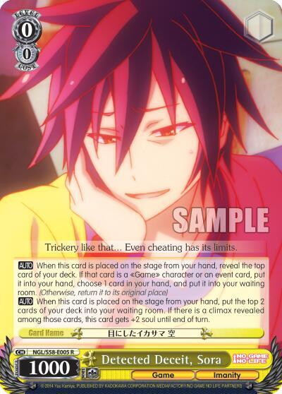 Detected Deceit, Sora NGL/S58-E005 R