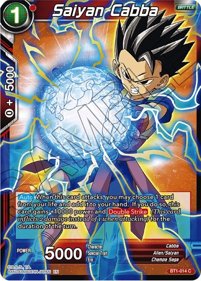 Saiyan Cabba BT1-014