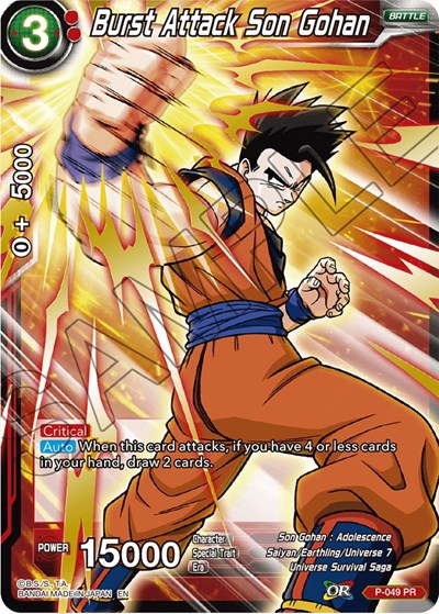 Burst Attack Son Gohan P-049