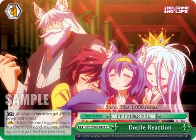 Docile Reaction NGL/S58-E049 CC