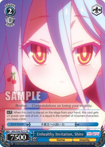 Unhealthy Invitation, Shiro NGL/S58-TE17 TD