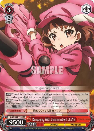 Rampaging With Determination! LLENN GGO/S59-TE09 TD