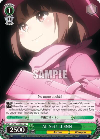 All Set! LLENN GGO/S59-E023 C