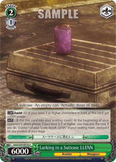 Lurking in a Suitcase LLENN GGO/S59-E018 U