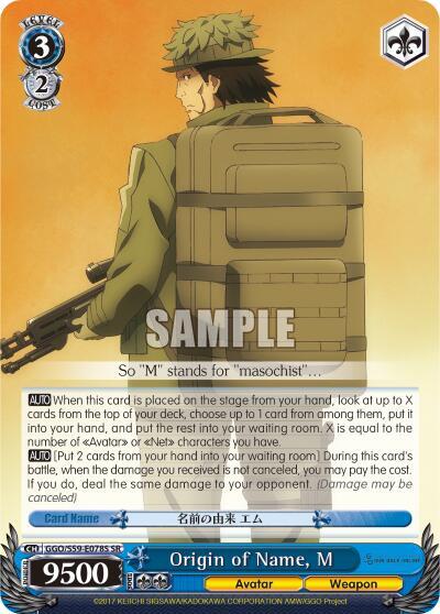 Origin of Name, M GGO/S59-E078S SR
