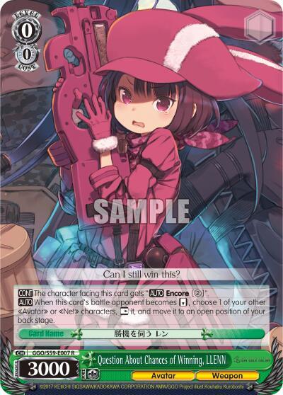 Question About Chances of Winning, LLENN GGO/S59-E007 R