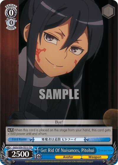 Get Rid Of Nuisances, Pitohui GGO/S59-TE13 TD