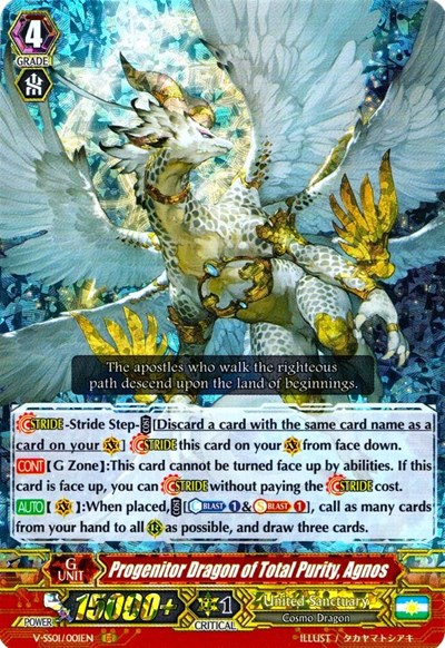 Progenitor Dragon of Total Purity, Agnos [P-Format] V-SS01/001EN