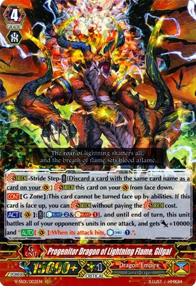 Progenitor Dragon of Lightning Flame, Gilgal [V Format] V-SS01/002EN