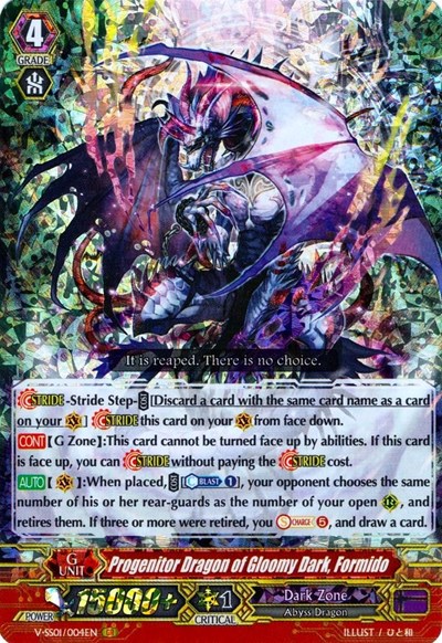 Progenitor Dragon of Gloomy Dark, Formido [V Format] V-SS01/004EN