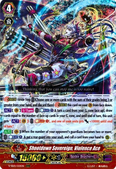 Shootdown Sovereign, Violence Ace [V Format] V-SS01/021EN