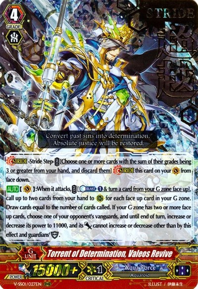 Torrent of Determination, Valeos Revive [V Format] V-SS01/027EN
