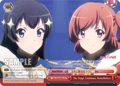 The Stage Continues Nonetheless RSL/S56-E064 CR