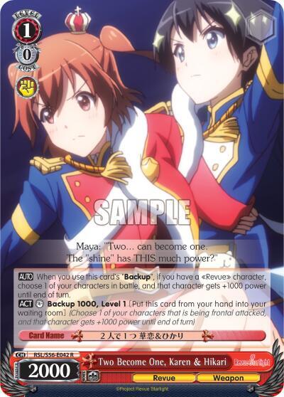 Two Become One, Karen & Hikari RSL/S56-E042 R