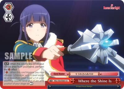 Where the Shine Is RSL/S56-E065 CC